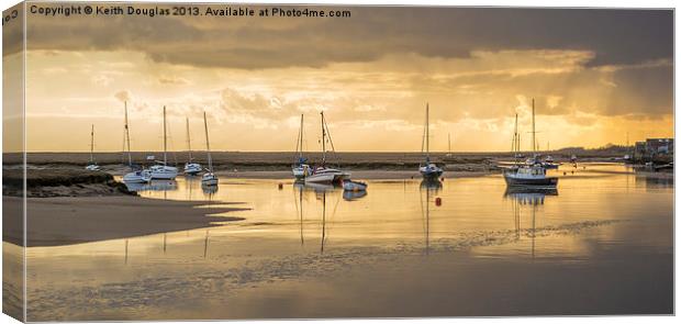 Wells harbour, early morning Canvas Print by Keith Douglas