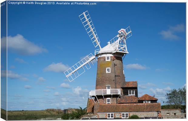 Cley Windmill Canvas Print by Keith Douglas