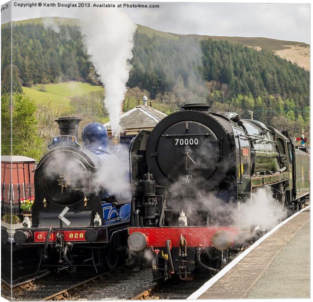 Double steam Canvas Print by Keith Douglas