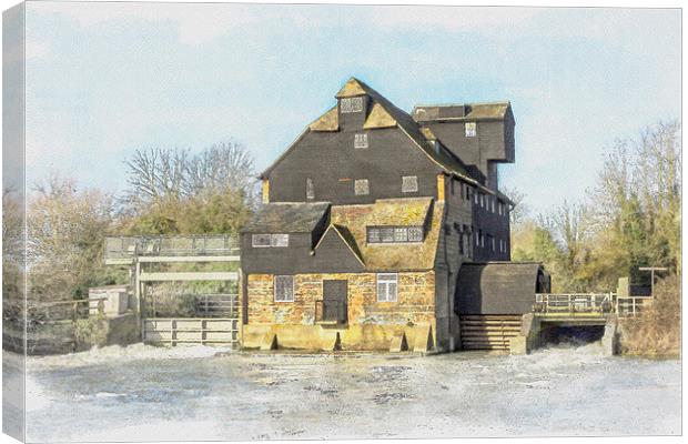 Houghton Mill, Cambridgeshire Canvas Print by Keith Douglas