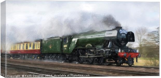 The Flying Scotsman - back to steam Canvas Print by Keith Douglas