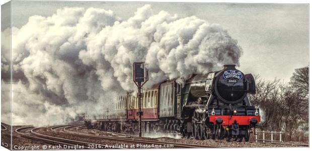 The Flying Scotsman Canvas Print by Keith Douglas