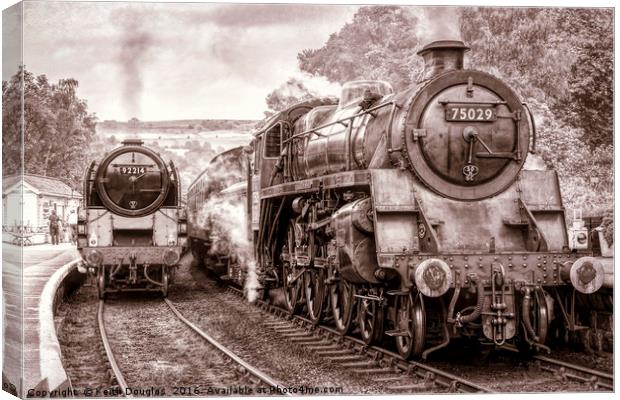 Steam and Steam Canvas Print by Keith Douglas
