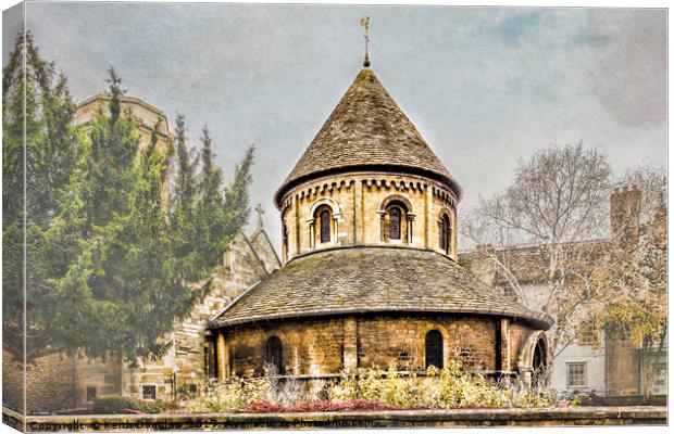 The Round Church in Cambridge, England Canvas Print by Keith Douglas