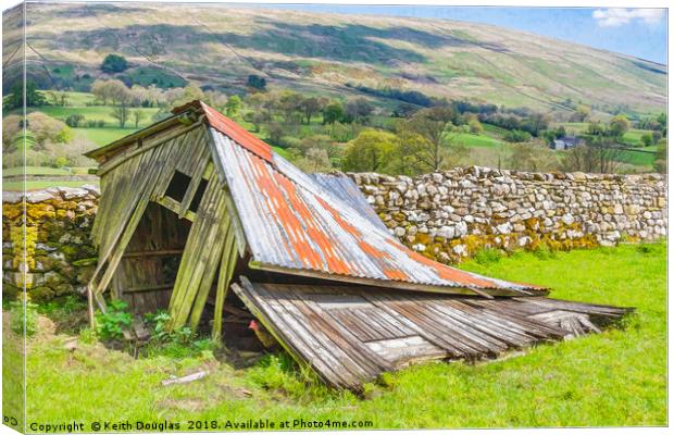 The old shed Canvas Print by Keith Douglas
