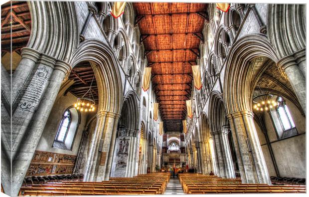 St Albans Cathedral, England Canvas Print by Satya Adt