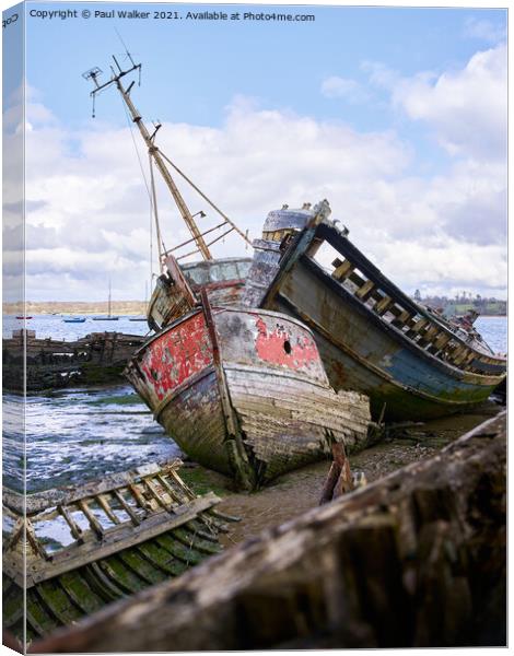 Maritime Graveyard Canvas Print by Paul Walker