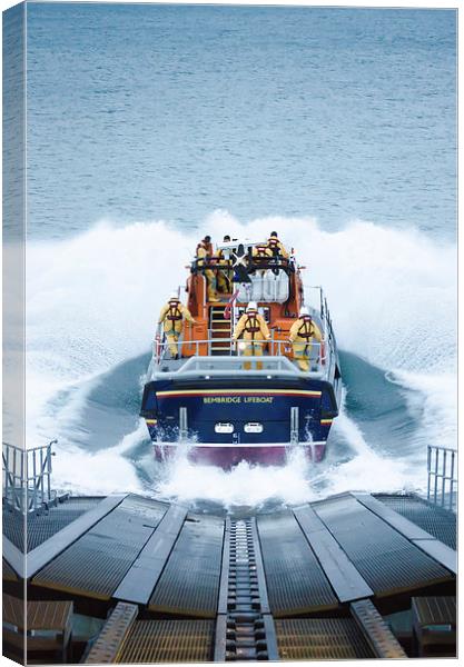 Lifeboat Splash Canvas Print by Paul Walker