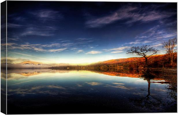  Bonnie banks of Loch Lomond Canvas Print by Lorraine Paterson