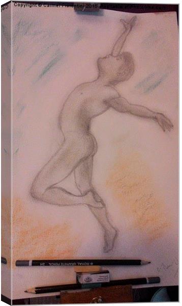  Dancer Canvas Print by Carmel Fiorentini