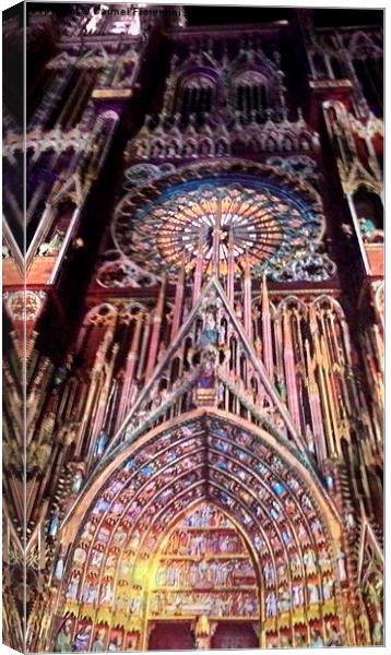  Strasbourg Cathedral Canvas Print by Carmel Fiorentini
