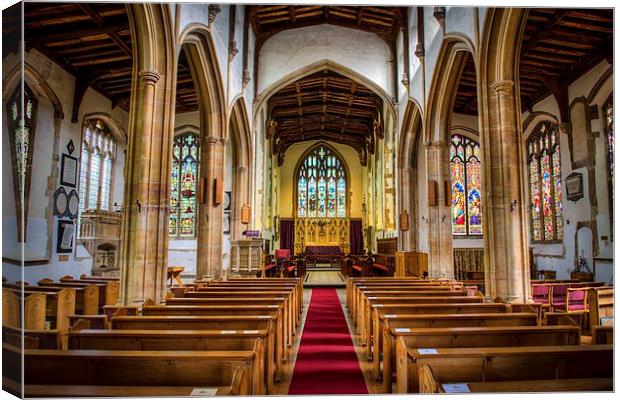 Classic Church Building in Suffolk Canvas Print by matthew  mallett