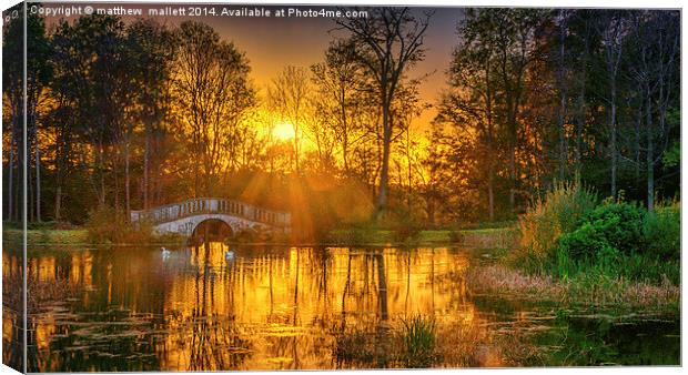  Sunshine After Showers Canvas Print by matthew  mallett