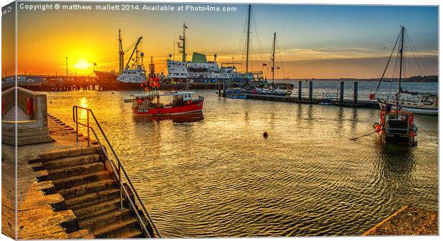  Waiting to Sail Canvas Print by matthew  mallett