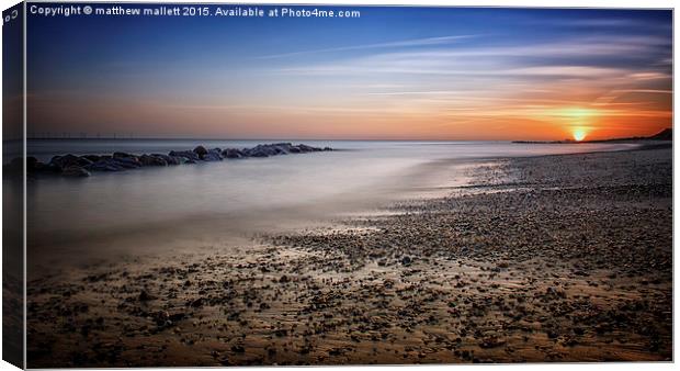  Holland On Sea Beaches The New Beginning Canvas Print by matthew  mallett