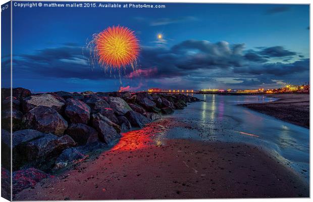  Happy 144th Clacton Pier 2 Canvas Print by matthew  mallett