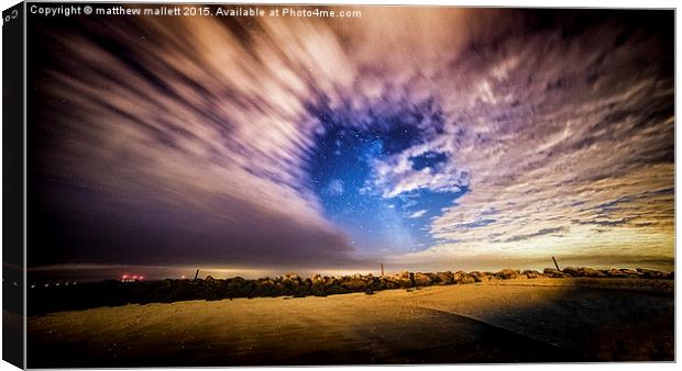  Milky Way Through Eye of The Universe Canvas Print by matthew  mallett