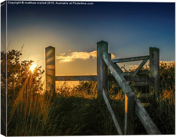  Photo In A Country Stile Canvas Print by matthew  mallett