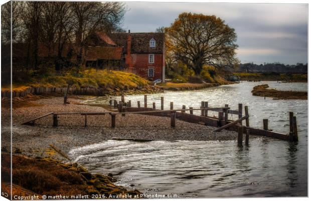 Spring Landermere Quay Essex  Canvas Print by matthew  mallett