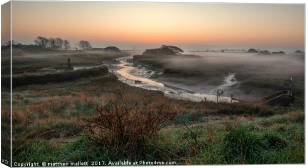 Beaumont Quay April Calm Canvas Print by matthew  mallett