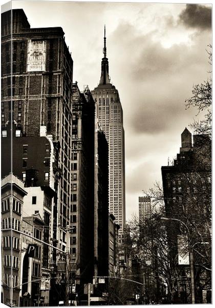 Empire State Canvas Print by Andrew Warhurst