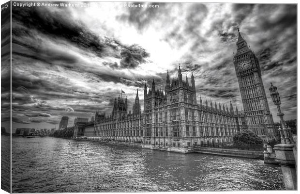 Westminster Canvas Print by Andrew Warhurst