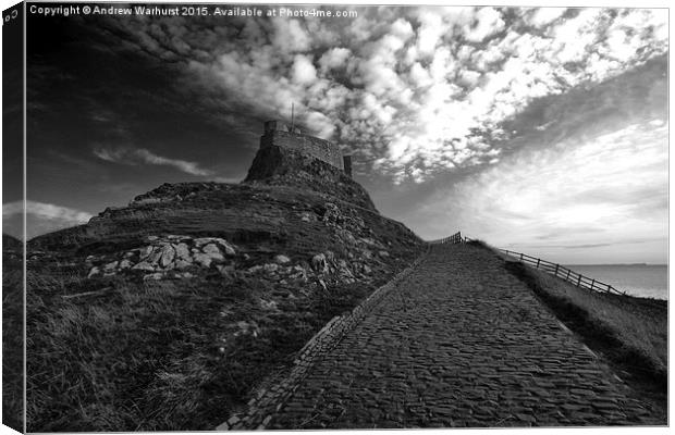  Lindisfarne Castle Canvas Print by Andrew Warhurst