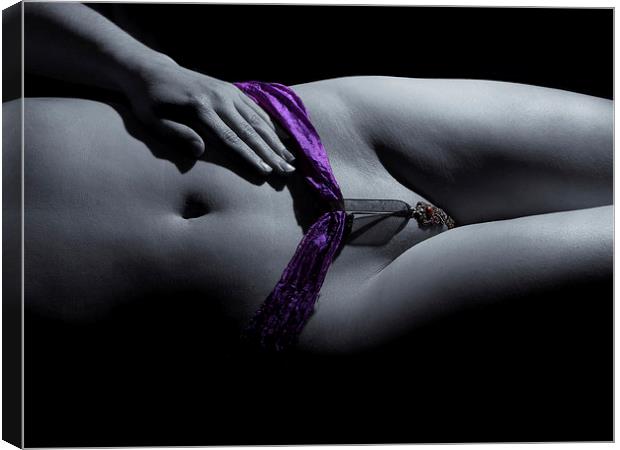 Pendant on a nude body 2 Canvas Print by Inca Kala