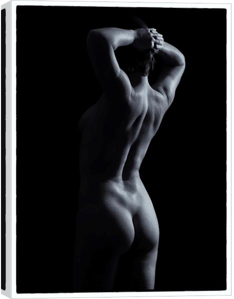  Black and white nude torso  Canvas Print by Inca Kala
