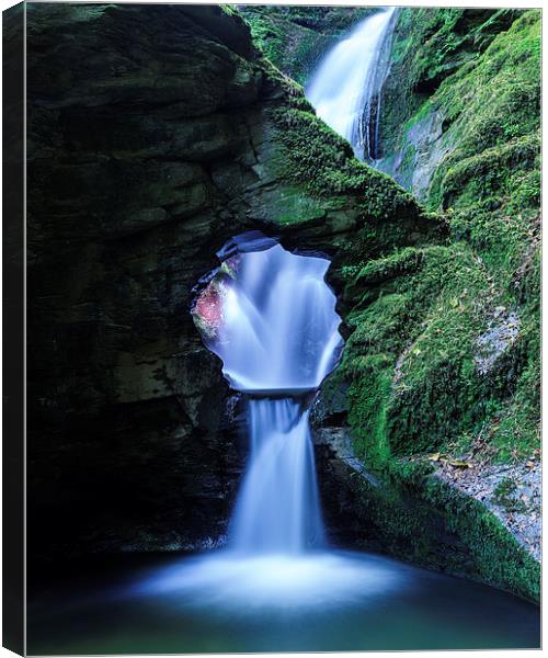 St Nectans Glen Waterfall, Cornwall Canvas Print by Andy Redhead