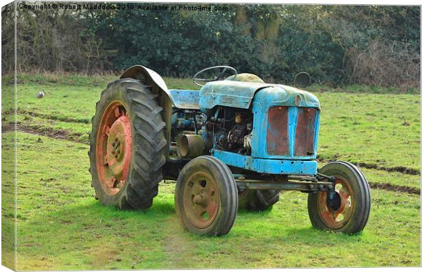 Old Blue Tractor Canvas Print by Robert Maddocks