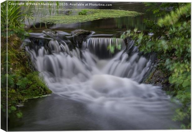 Shepshed Mill WaterFall Canvas Print by Robert Maddocks