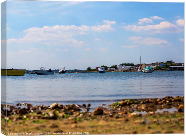 Christchurch Harbour Canvas Print by Mark Draper