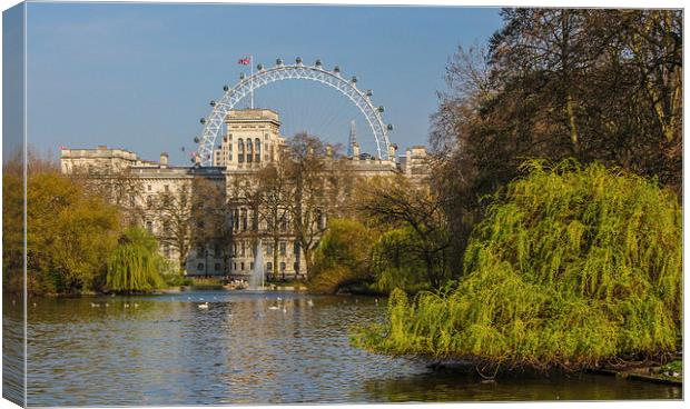 St James Park Canvas Print by Stewart Nicolaou