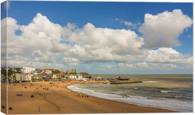 Broadstairs Seafront Canvas Print by Stewart Nicolaou