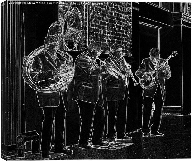  The Band Plays on Canvas Print by Stewart Nicolaou