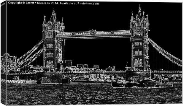  Tower Bridge London Canvas Print by Stewart Nicolaou