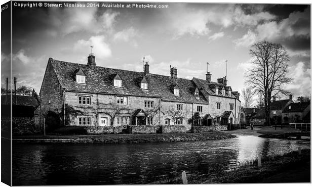  Bourton On The Water Canvas Print by Stewart Nicolaou