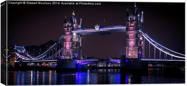 Tower Bridge London Canvas Print by Stewart Nicolaou