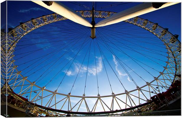 London Eye in the sky Canvas Print by Colin Brittain