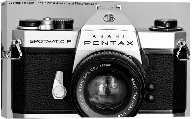  Pentax Spotmatic F 35mm SLR Canvas Print by Colin Brittain
