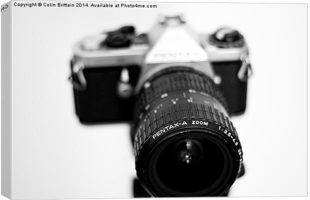  Pentax ME Super 35mm SLR Canvas Print by Colin Brittain