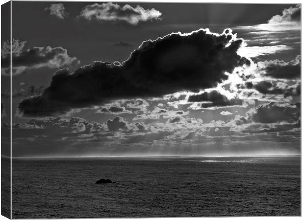 Martins Haven in Black&White Canvas Print by Mark Williams