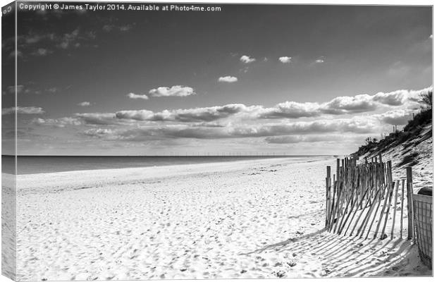  Hemsby Beach Canvas Print by James Taylor