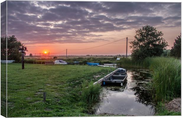 Somerton Sunset Canvas Print by James Taylor