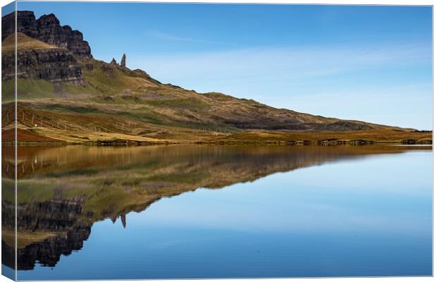 Reflections of The Old Man of Storr Canvas Print by Jason Moss
