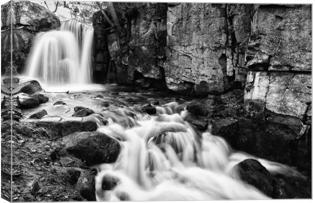Lumsdale Waterfall Canvas Print by Jason Moss