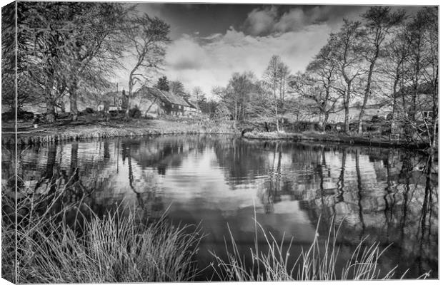 Lumsdale Middle Pond Canvas Print by Jason Moss