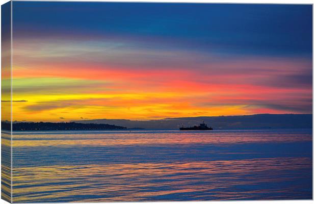beautiful sunset Canvas Print by nick wastie