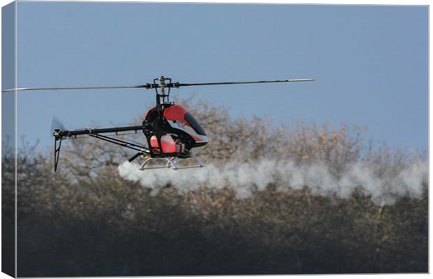 helicopter Canvas Print by nick wastie